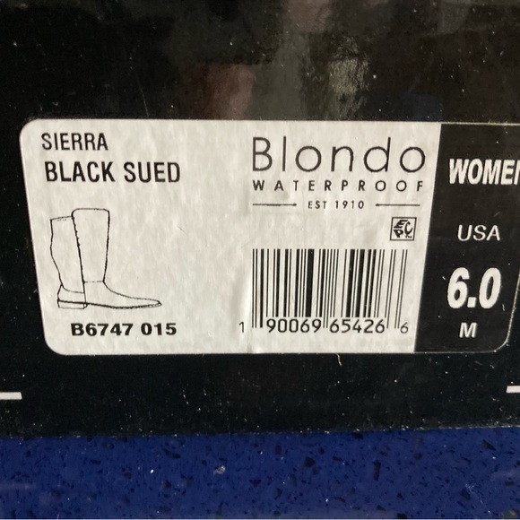 Blonde Sierra Waterproof Over the knee suede boot - Picture 2 of 5